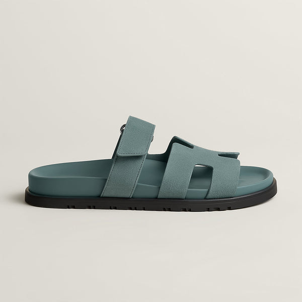 Hermès Chypre Sandals – Thunder Blue